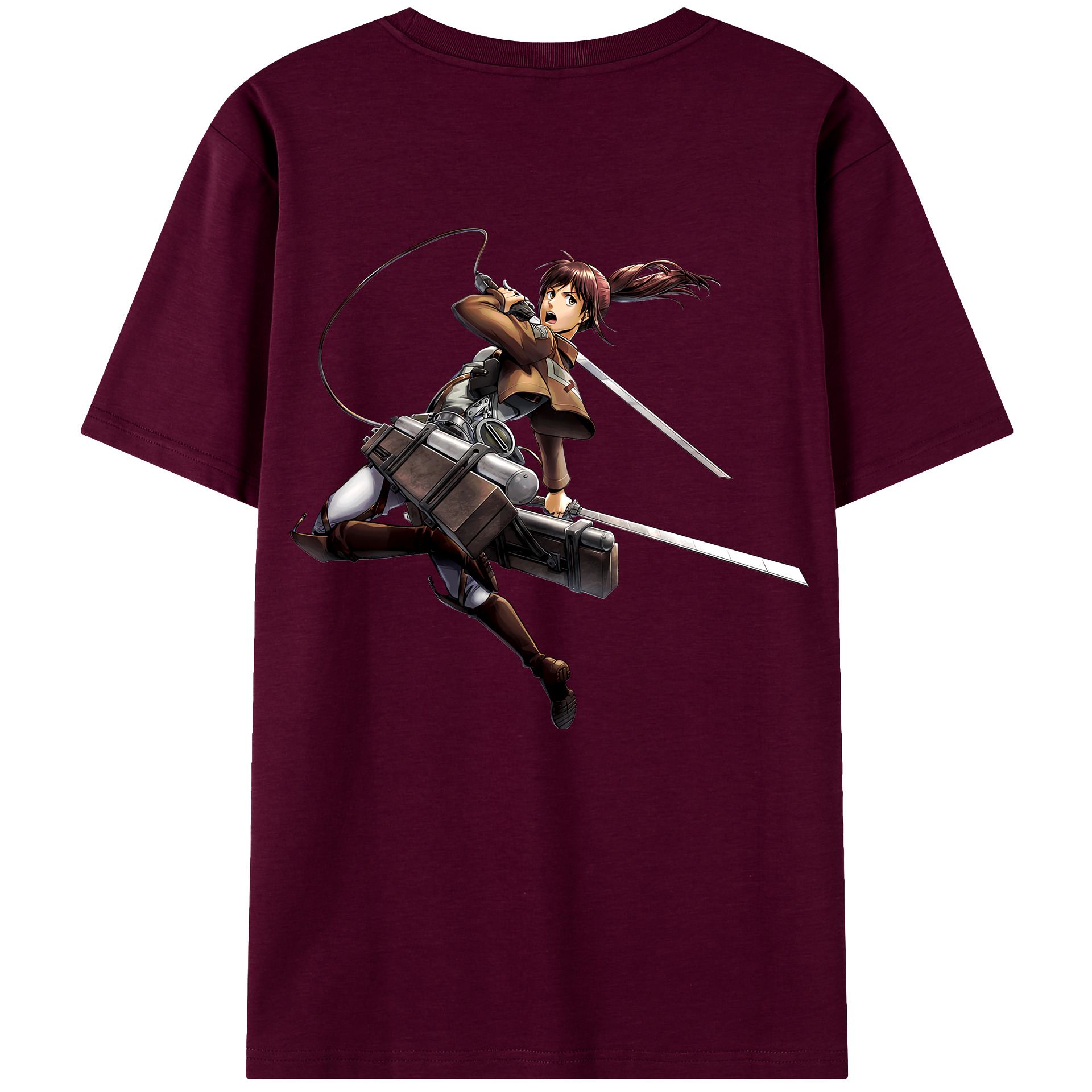 （画像用） 進撃の巨人 サシャ·ブラウス Attack on Titan Sasha Blaus レディース半袖Tシャツ(バックプリント)